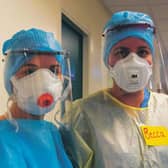 Nurses at the Edinburgh Royal Infirmary in April 2020. Picture: Lisa Ferguson