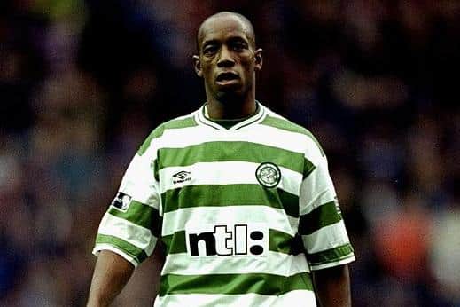 Ian Wright of Celtic in action (Credit: Michael Steele /Allsport via Getty Images)