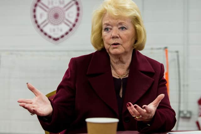 Hearts owner Ann Budge is unhappy with the SPFL's decision to send her club down.