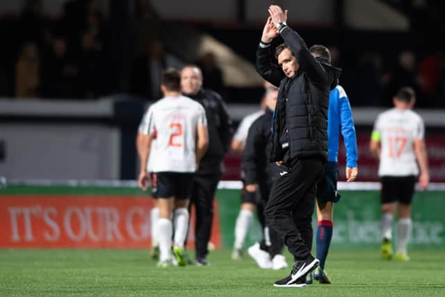 Dunfermline fans were slammed for their behaviour at the displeasure of Peter Grant's management. (Photo by Mark Scates / SNS Group)