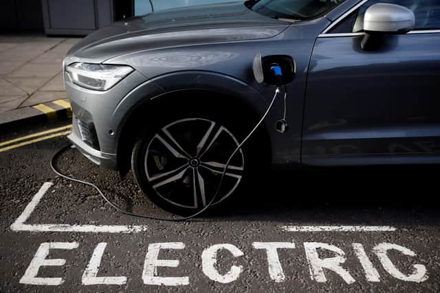 One in five new car buyers last month chose a plug-in vehicle, the SMMT has found (file image). Picture: Tolga Akmen/AFP via Getty Images.