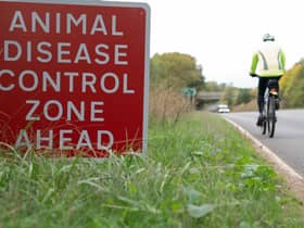 Signs near Eccles in Norfolk, as all of Norfolk and Suffolk, and parts of Essex, became the latest areas to be placed in an Avian Influenza Prevention Zone (AIPZ). Picture date: Tuesday October 4, 2022.