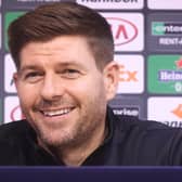 Rangers' head coach Steven Gerrard (Photo by VIRGINIE LEFOUR/BELGA MAG/AFP via Getty Images)