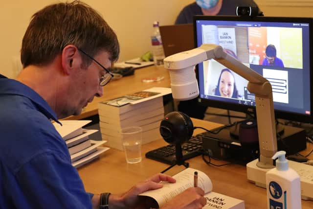 Ian Rankin was among the authors who took part in virtual events and signing sessions at this year's Edinburgh International Book Festival.