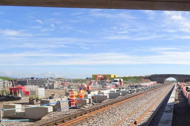 Work to build the new Inverness Airport station continues this weekend