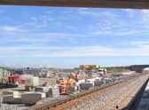 Work to build the new Inverness Airport station continues this weekend
