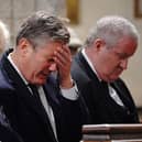 The then Prime Minister Boris Johnson, Labour party leader Sir Keir Starmer and SNP Westminster leader Ian Blackford attend a service to honour Sir David Amess at St Margaret's church in London last year (Picture: Jonathan Brady/WPA pool/Getty Images)