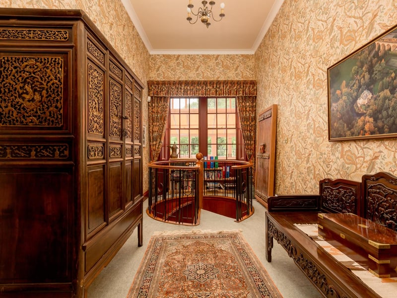 Along the way, the Court-Browns have taken the example of previous owners and added fittings rescued from other historic houses too.
Charles says: “A fantastic spiral staircase [to the first floor] was fitted 20 years ago, and comes from an old Catholic Girls School in Galashiels.”