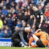 Dundee Utd's Peter Pawlett aggravated his hamstring injury in the defeat by Rangers.