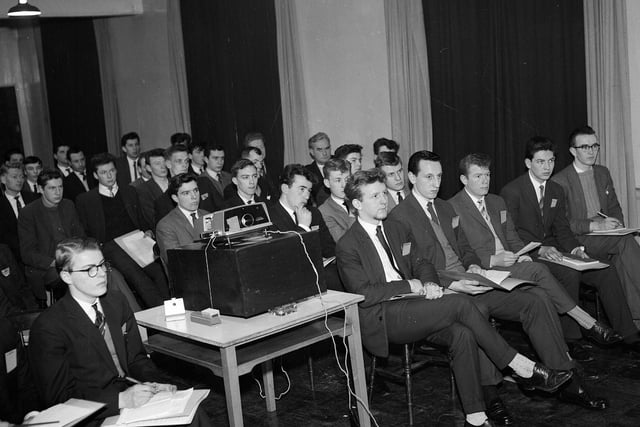 A Work Study Conference held at the North British Rubber Company premises in Fountainbridge in April 1963.