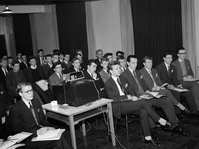A Work Study Conference held at the North British Rubber Company premises in Fountainbridge in April 1963.
