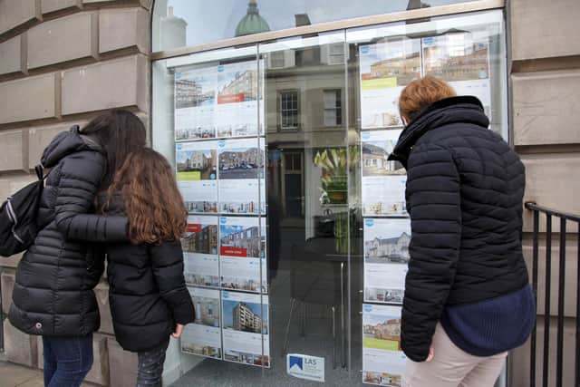 ​Affordablility is becoming a major issue for buyers in the Central Belt as home values rise (Picture: Alistair Linford)