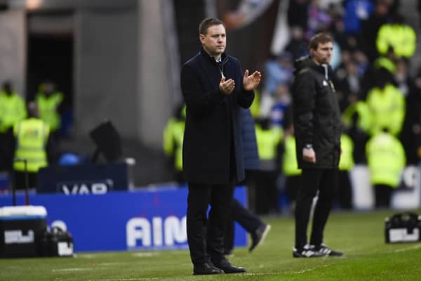 Rangers manager Michael Beale watches on during the 2-0 win over St Johnstone. (Photo by Rob Casey / SNS Group)