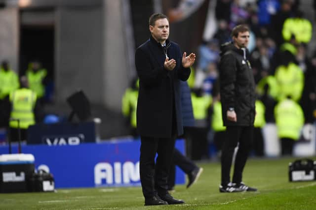 Rangers manager Michael Beale watches on during the 2-0 win over St Johnstone. (Photo by Rob Casey / SNS Group)