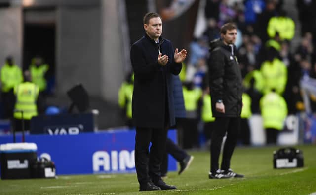 Rangers manager Michael Beale watches on during the 2-0 win over St Johnstone. (Photo by Rob Casey / SNS Group)