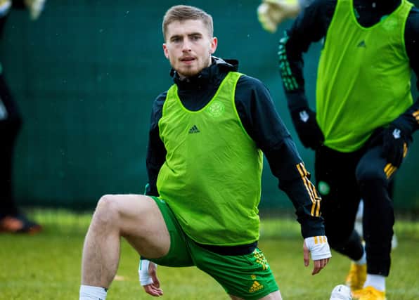 Jonjoe Kenny, pictured during Celtic's Friday training, wants to give the club a leg up across his loan spell in Glasgow. (Photo by Ross Parker / SNS Group)