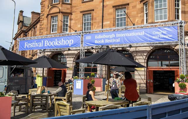 The traditionally serene Edinburgh International Book Festival is at the centre of a sponsorship row (Picture: Lisa Ferguson)