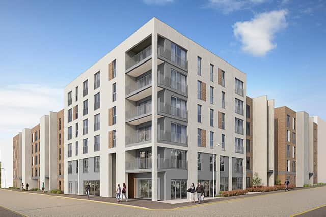 A Scottish housebuilder is transforming a former Edinburgh industrial site into 77 new homes.
