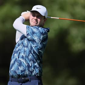 Bob MacIntyre plays his shot from the seventh tee during the second round of the FedEx St. Jude Championship at TPC Southwind in Memphis. Picture: Andy Lyons/Getty Images.