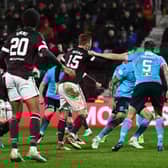 Dundee overcame Hearts at Pittodrie.
