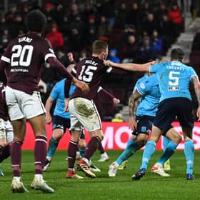 Dundee overcame Hearts at Pittodrie.