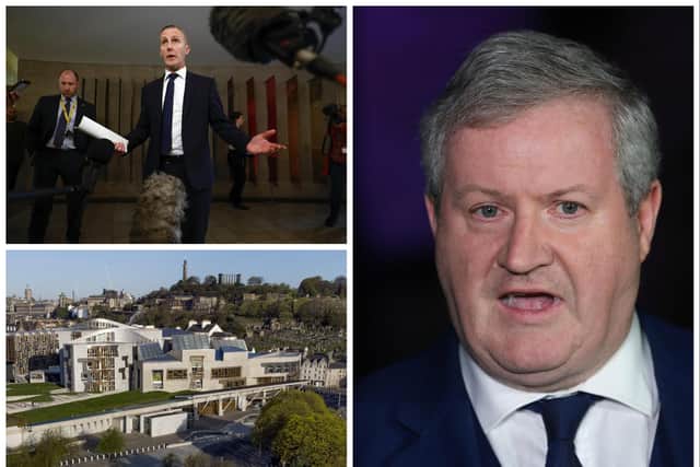 Ian Blackford (right) has backed calls for a recall petition system for Holyrood
