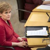 First Minister Nicola Sturgeon during First Minister's Questions.