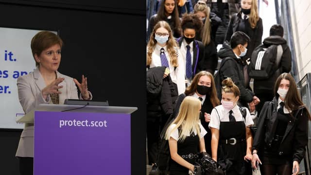 Sturgeon admits that she is 'not happy' with mental health difficulties affecting children as tighter lockdown is enforced across the country.