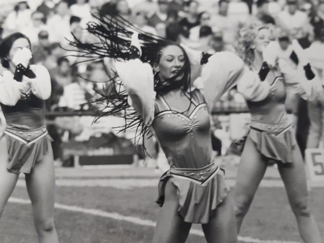 Cheerleaders were a huge part of match day with the Scottish Claymores.