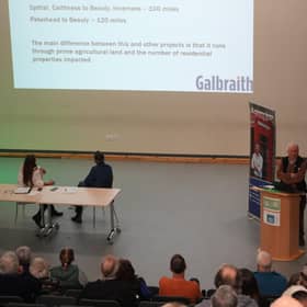 The public meeting was well attended.
