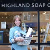 Emma Parton of the Highland Soap Company which has opened a new shop in Aviemore. Picture: Peter Jolly