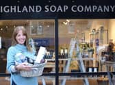Emma Parton of the Highland Soap Company which has opened a new shop in Aviemore. Picture: Peter Jolly