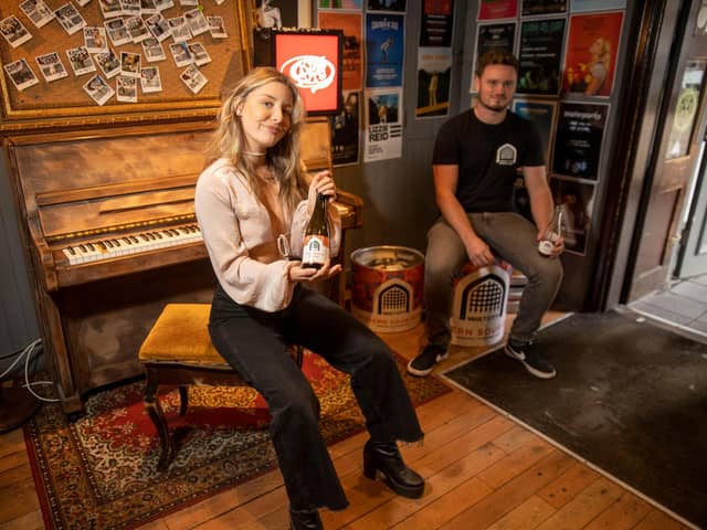 Steven Smith-Hay, Vault City Brewing, and Hannah Van Thompson, of The Van T's. Picture: Jeff Holmes