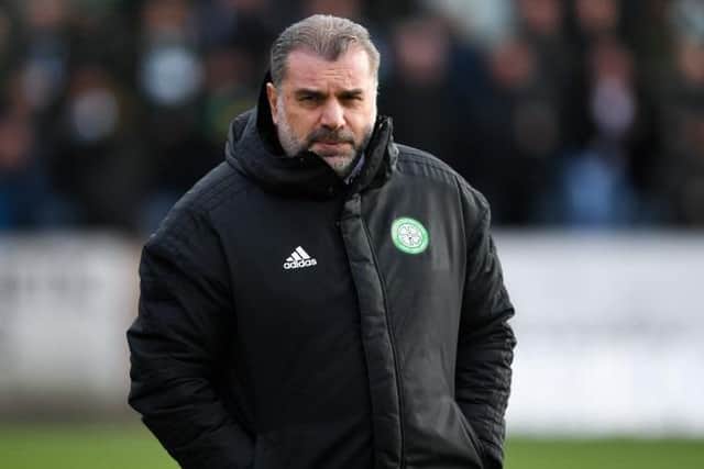Celtic manager Ange Postecoglou says it is 'irrelevant' what other teams do with his team at the top of the league . (Photo by Ross MacDonald / SNS Group)
