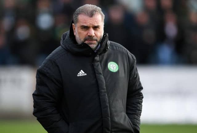 Celtic manager Ange Postecoglou says it is 'irrelevant' what other teams do with his team at the top of the league . (Photo by Ross MacDonald / SNS Group)