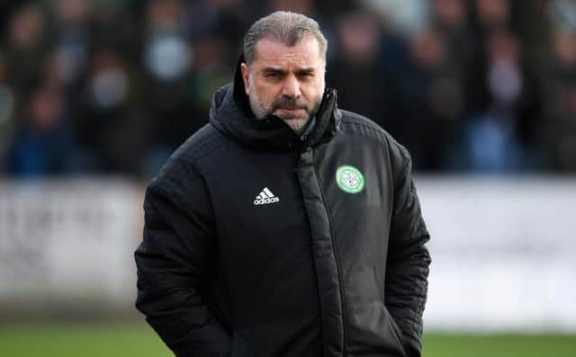 Celtic manager Ange Postecoglou says it is 'irrelevant' what other teams do with his team at the top of the league . (Photo by Ross MacDonald / SNS Group)