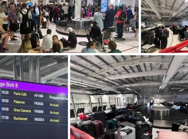 There were chaotic scenes at Edinburgh Airport yesterday.