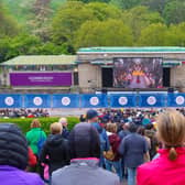 The Ross Bandstand arena in Princes Street Gardens was opened to the public to show TV coverage of the Coronation of King Charles last year. Picture: Scott Louden