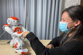 A Nao robot, a humanoid robot about 60cm tall. Picture: Cambridge University/PA Wire