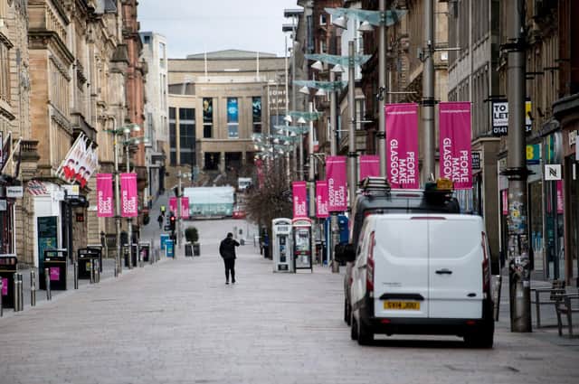 Many sectors of the Scottish economy, including retail, particularly during the initial lockdown period when all non-essential stores were shut, have struggled to regain traction. Picture: John Devlin