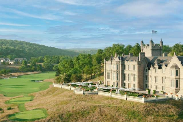 Ury House, the 18-hole golf course and the surrounding homes of the new Nicklaus Village near Stonehaven. PIC: Contributed.