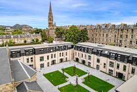An aerial image of Gilmore Place in Edinburgh, which is set to provide new student accommodation in the capital.