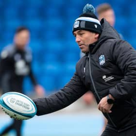 Franco Smith during a Glasgow Warriors training session at Scotstoun. (Photo by Ross MacDonald / SNS Group)