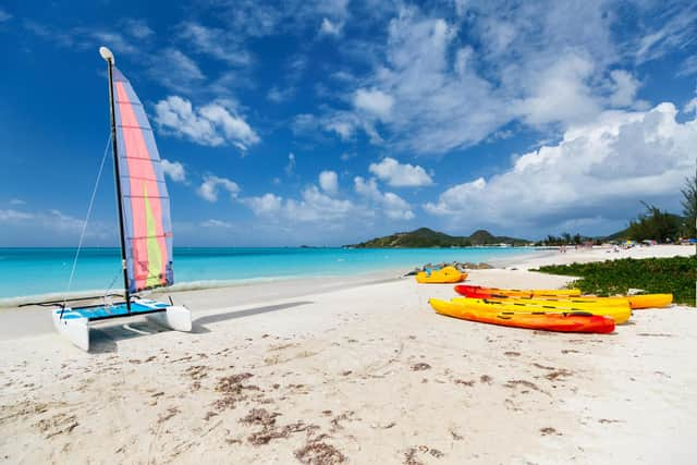 Kayaking in Antigua. Pic: PA Photo/Alamy.