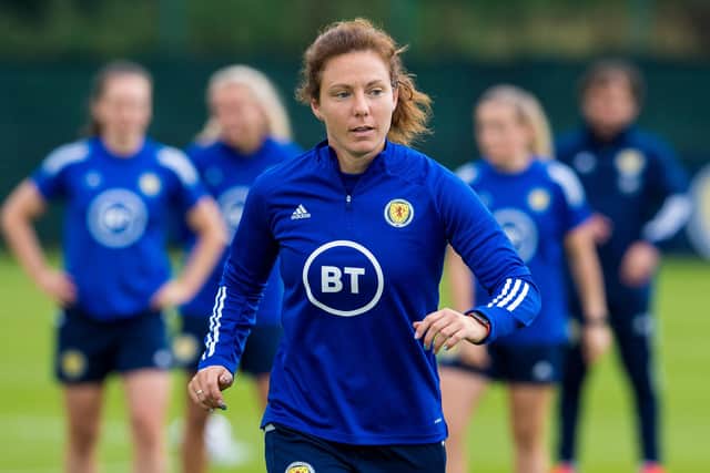 Rachel Corsie insists Scotland need to take maximum points from Hungary and Faroe Islands (Photo by Ross Parker / SNS Group)