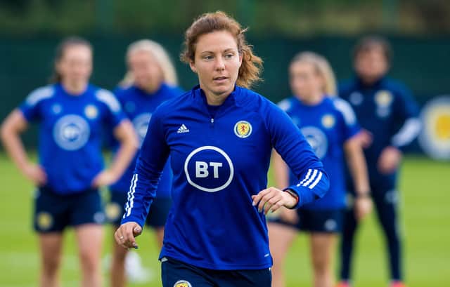 Rachel Corsie insists Scotland need to take maximum points from Hungary and Faroe Islands (Photo by Ross Parker / SNS Group)