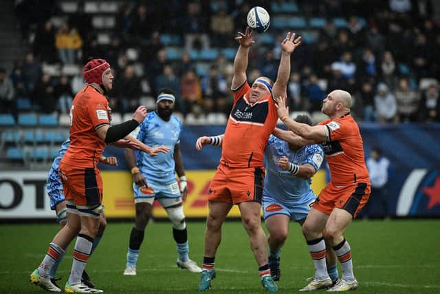 Edinburgh beat Castres home and away in Europe last season. (Photo by VALENTINE CHAPUIS/AFP via Getty Images)