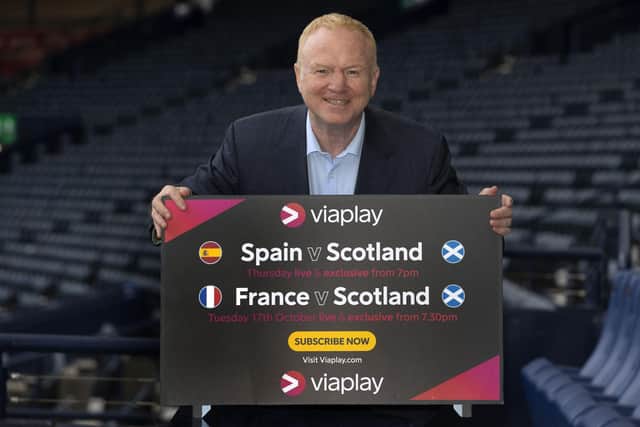 Alex McLeish promotes Viaplay’s live and exclusive coverage of Spain v Scotland and France v Scotland.