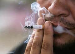 The proportion of adults who reported themselves to be current smokers in 2021 was 11 percent, down from 28 per cent in 2003.