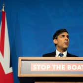 Rishi Sunak insisted he is being tough on immigration as he urged Conservative MPs to back his Rwanda plan (Picture: James Manning/WPA pool/Getty Images)